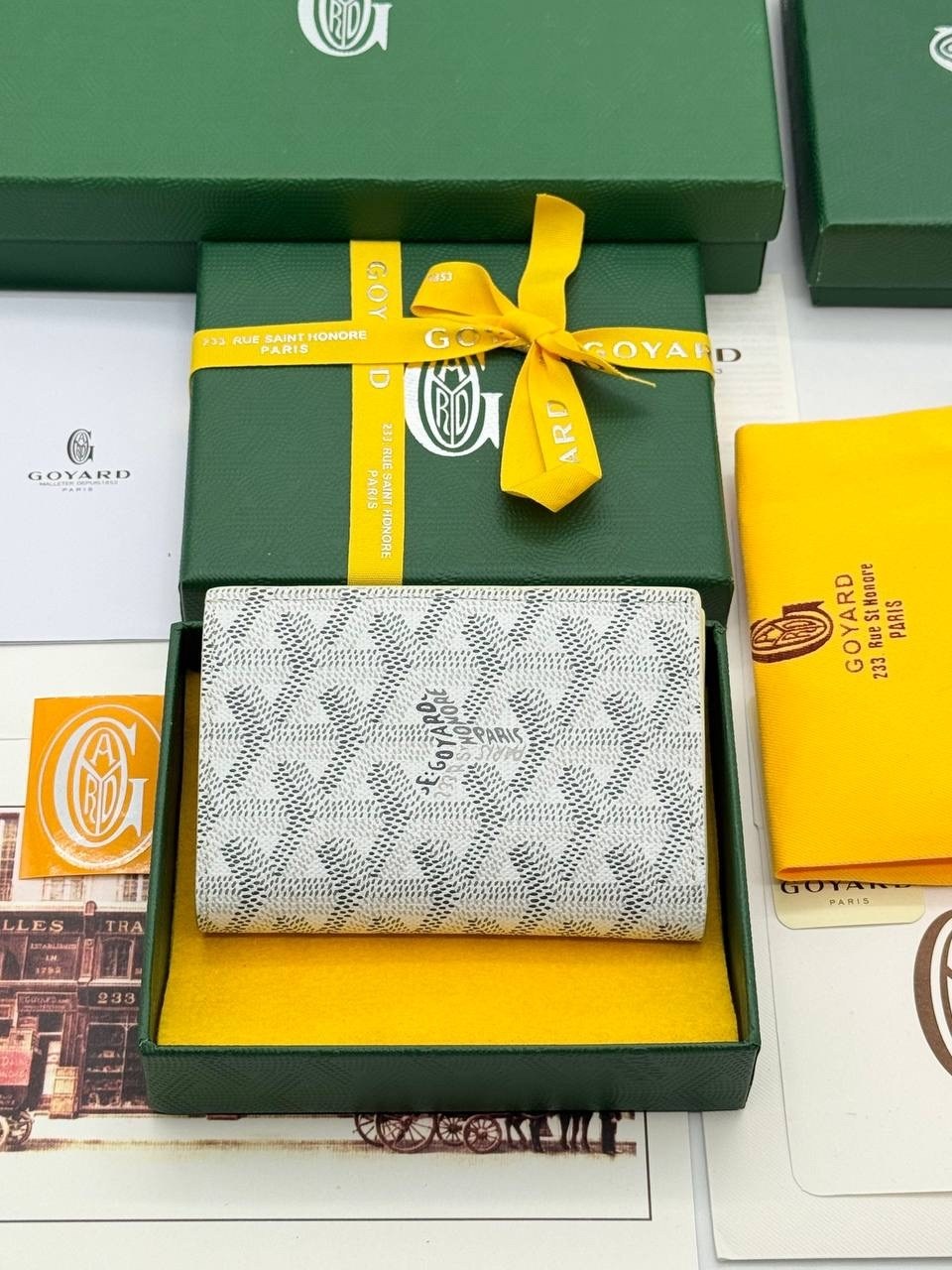 кошелек goyard,goyard кошелек зеленый,goyard wallet,мужские кошельки,брендовые вещи