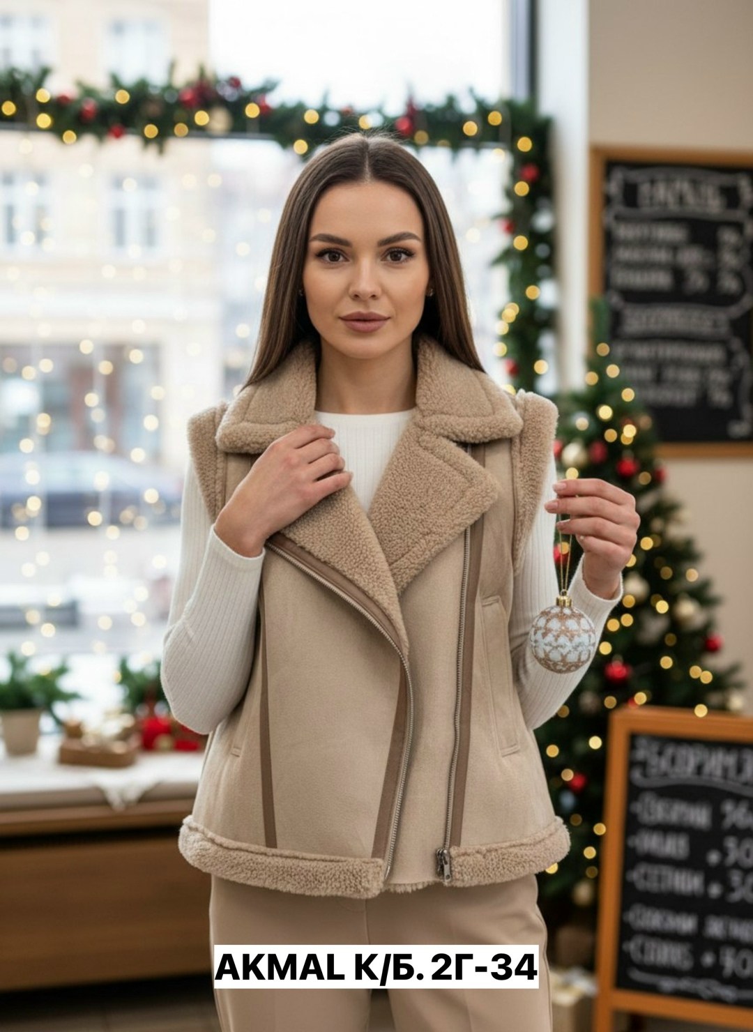 жилетка дубленка утепленная меховая onesize skara,жилет дубленка,жилетка женская дубленка,жилет из дубленки,жилетка дубленка авиатор утепленная glossy style