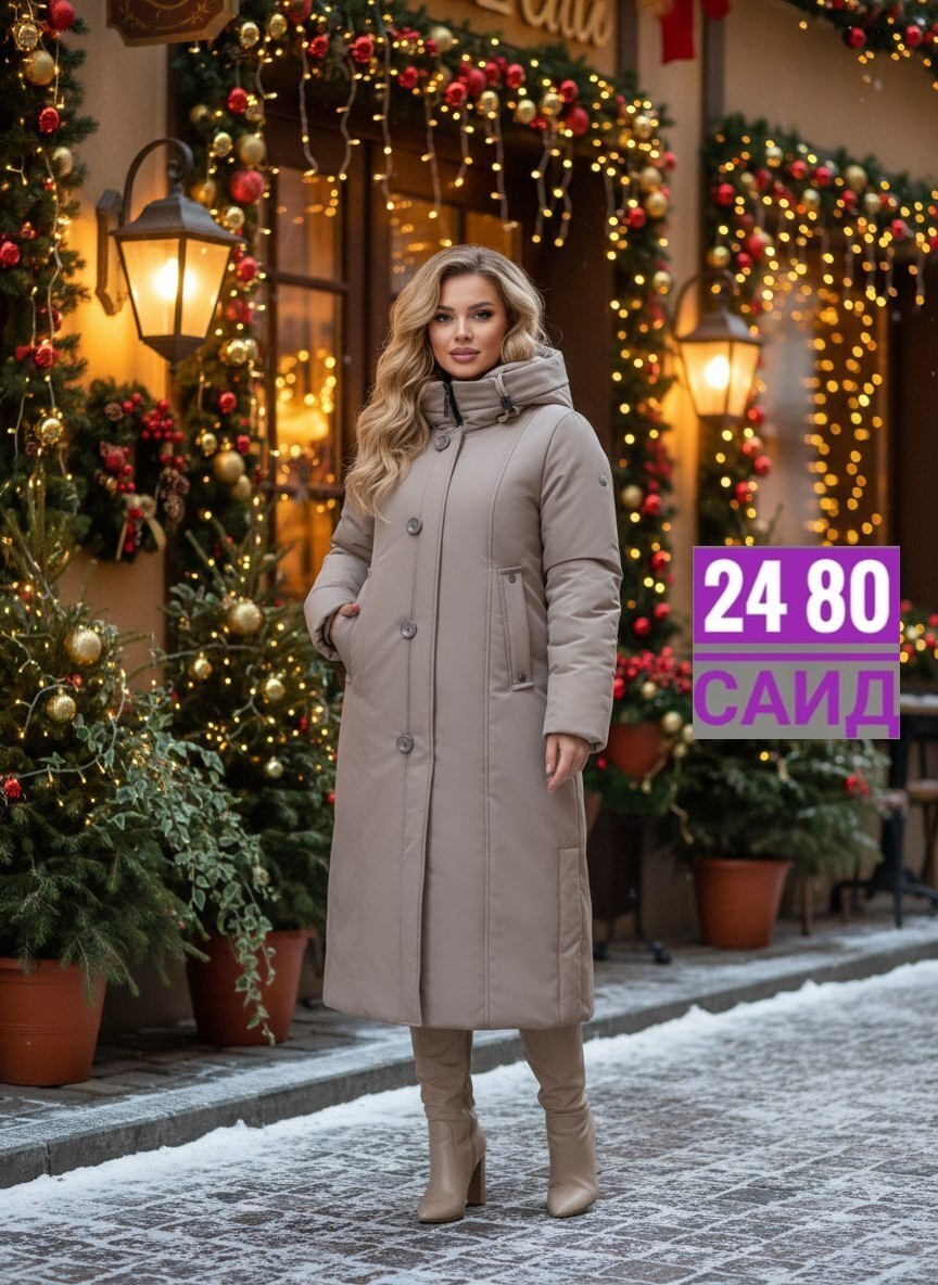 женское зимнее пальто,зимнее пальто,пальто кармель модель еп 1510,пальто пуховик,пуховик зимний женский