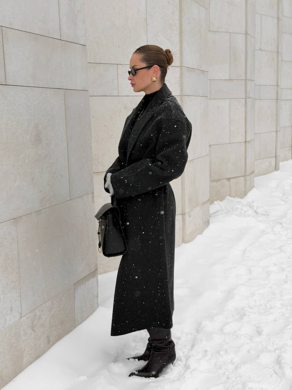 пальто женское,черное пальто,шерстяное пальто,пальто зимнее оверсайз,пальто