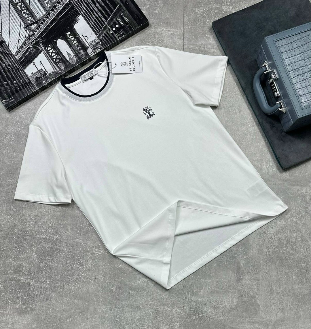 мужская футболка,футболки для мужчин,мужская футболка brunello cucinelli,футболки брендовые,футболка brunello cucinelli