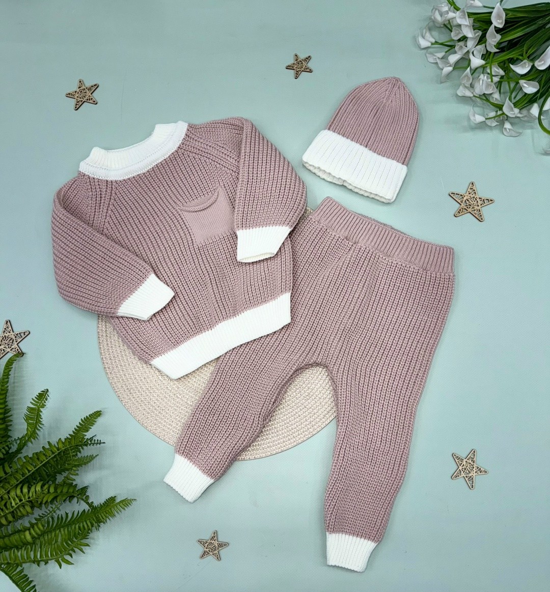 шерстяные костюмы для малышей,вязаный костюм для новорожденного малыша жанэт,штанишки для новорожденного,вязаный комплект,вязаный костюм тройка для новорожденного малыша утепленный жанэт