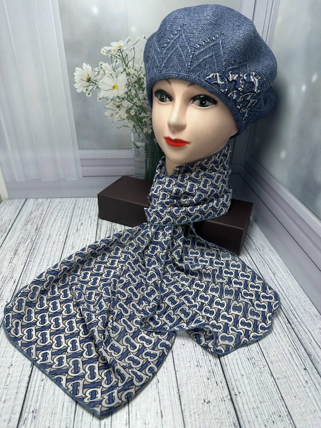 шарфы для женщин,шапка платок,комплект берет с шарфом,платки шарф,шапка и снуд для женщин шерсть