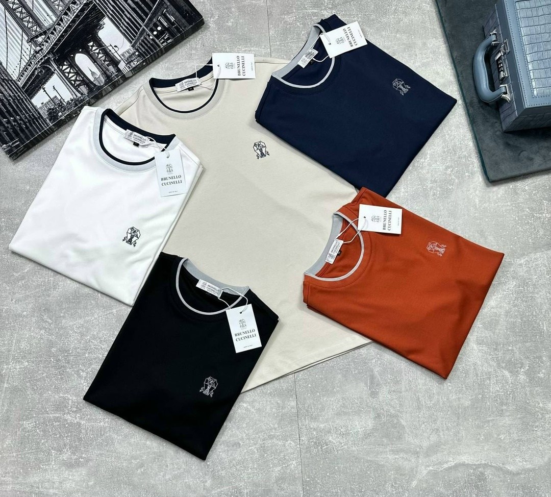 мужская футболка,футболки для мужчин,мужская футболка brunello cucinelli,футболки брендовые,футболка brunello cucinelli