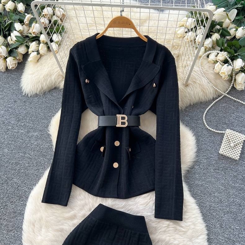 вязаные костюмы,костюм с юбкой,зимний вязаный костюм,вязаные комплекты,женский трикотажный костюм из двух предметов