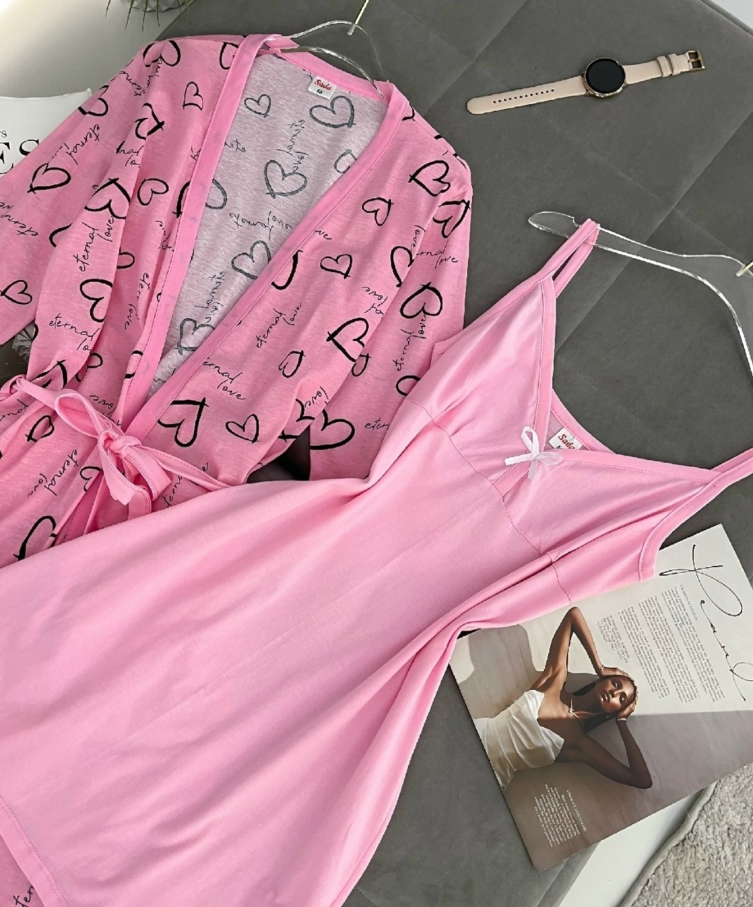 комплект халат и сорочка женская,комплект сорочка халат,халат и сорочка,женская пижама комплект,комплект пижама