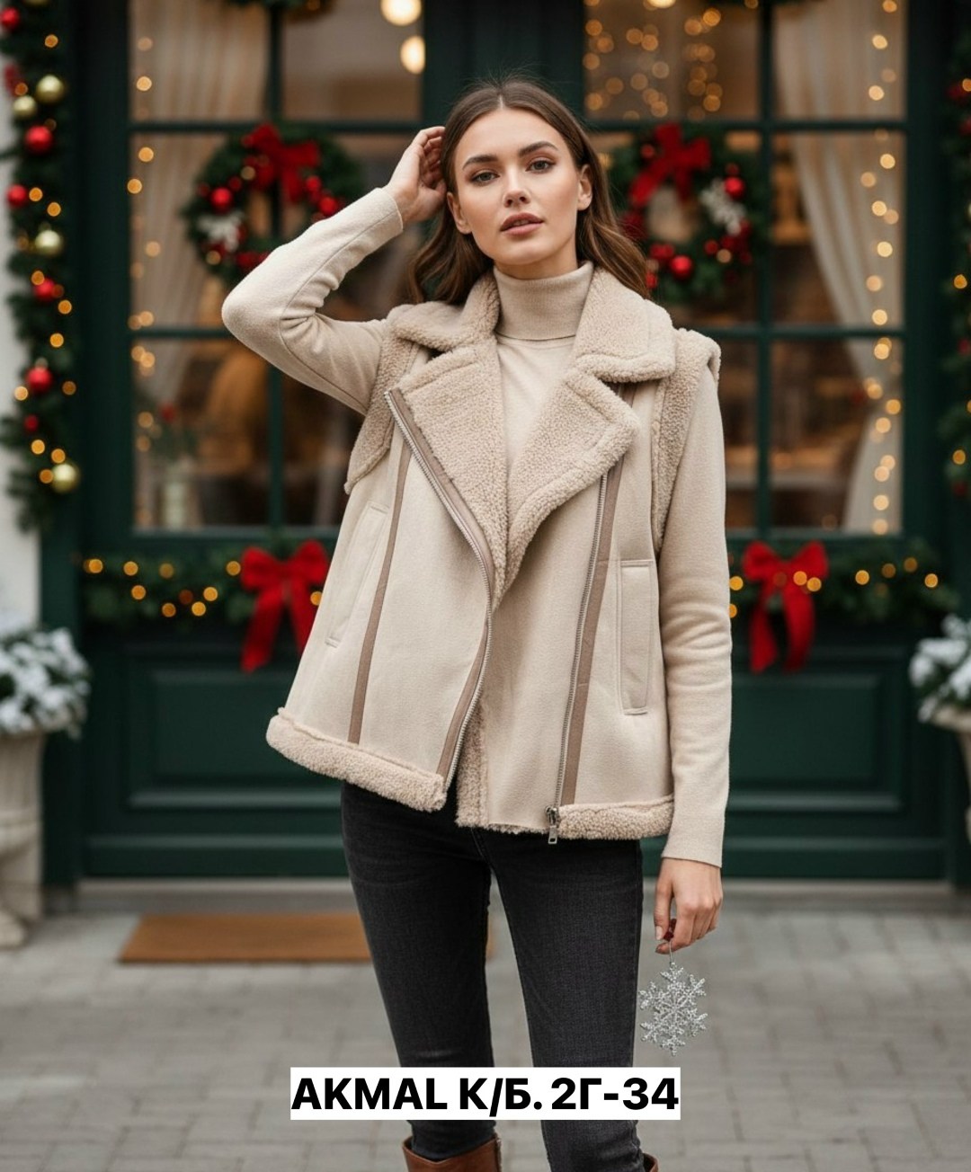 жилетка дубленка утепленная меховая onesize skara,жилет дубленка,жилетка женская дубленка,жилет из дубленки,жилетка дубленка авиатор утепленная glossy style