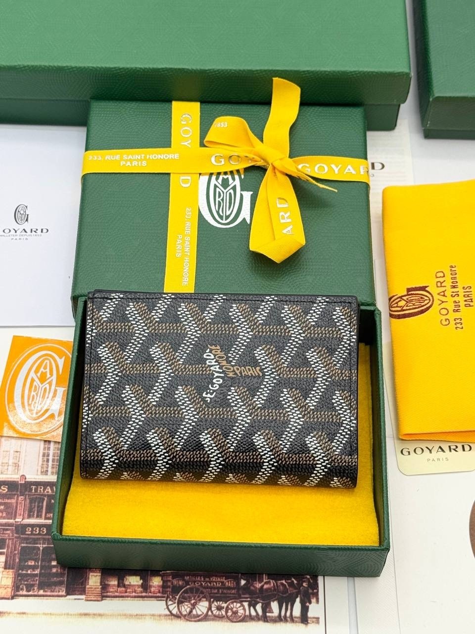 кошелек goyard,goyard кошелек зеленый,goyard wallet,мужские кошельки,брендовые вещи
