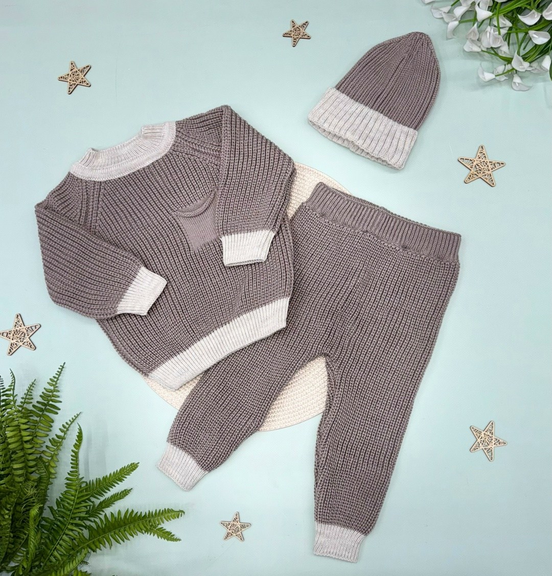 шерстяные костюмы для малышей,вязаный костюм для новорожденного малыша жанэт,штанишки для новорожденного,вязаный комплект,вязаный костюм тройка для новорожденного малыша утепленный жанэт