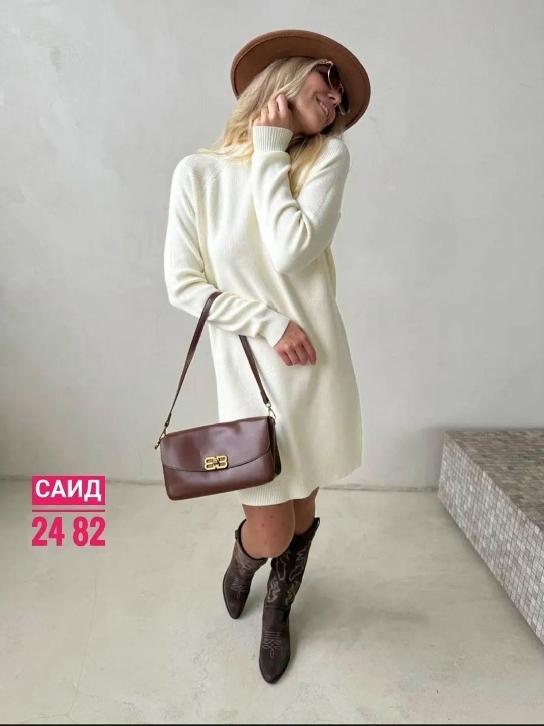 свитер платье вязаный,платье свитер теплое вязаное с горлом lialinni 182561142,платье женское вязаное,теплое вязаное платье,кашемировое платье свитер повседневное