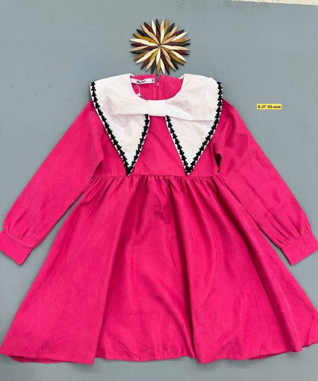 платье для девочки с воротничком "крошка я" linen 86-92 см зелёное,платье для девочек,зеленое платье для девочки,платье детская,платье для девочки с воротничком «крошка я» linen 68-74 см зелёное