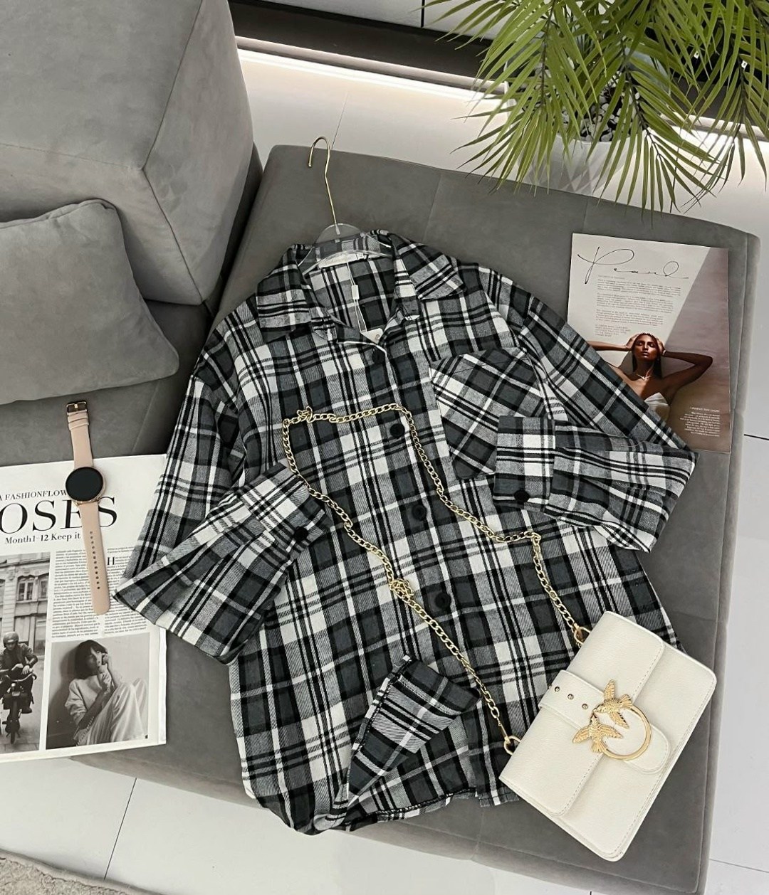 рубашка женская оверсайз в клетку,рубашка в клетку женская,женская рубашка,рубашка в клетку,рубашка в клетку с майкой beststyle