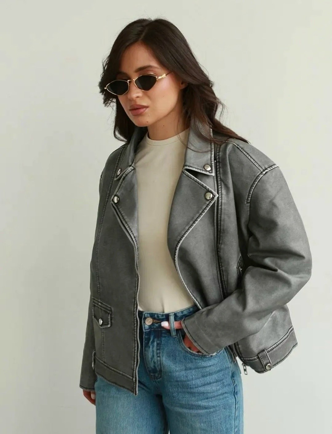 косуха женская куртка кожаная oversize,косуха винтажная куртка кожаная oversize серая monyken,косуха серая винтажная куртка кожаная оверсайз aftfbasic,косуха кожаная серая винтажная куртка оверсайз mo