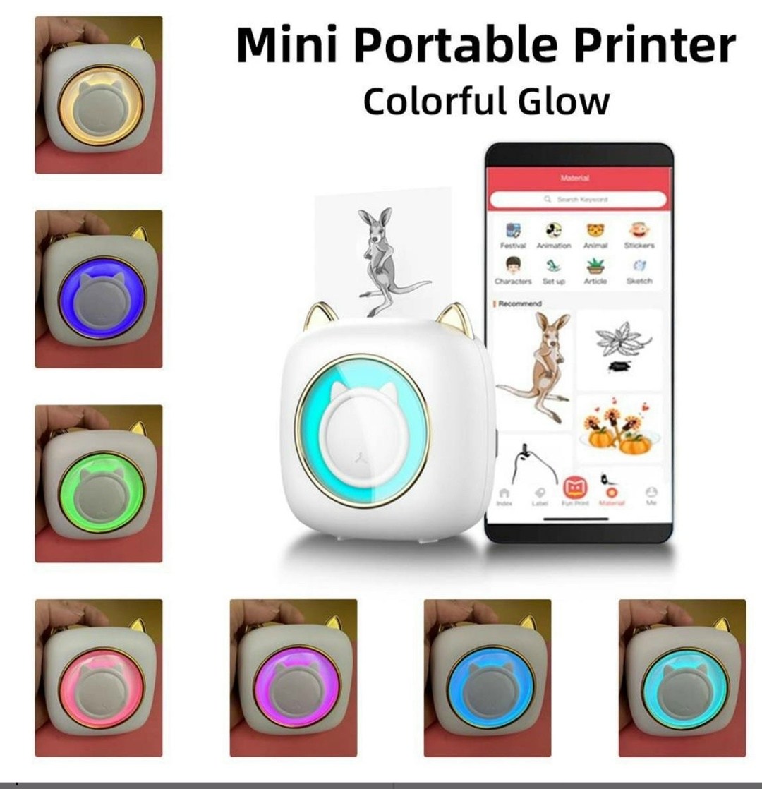 мини-портативный принтер,portable mini printer,мини принтер,портативный принтер,беспроводной мини принтер
