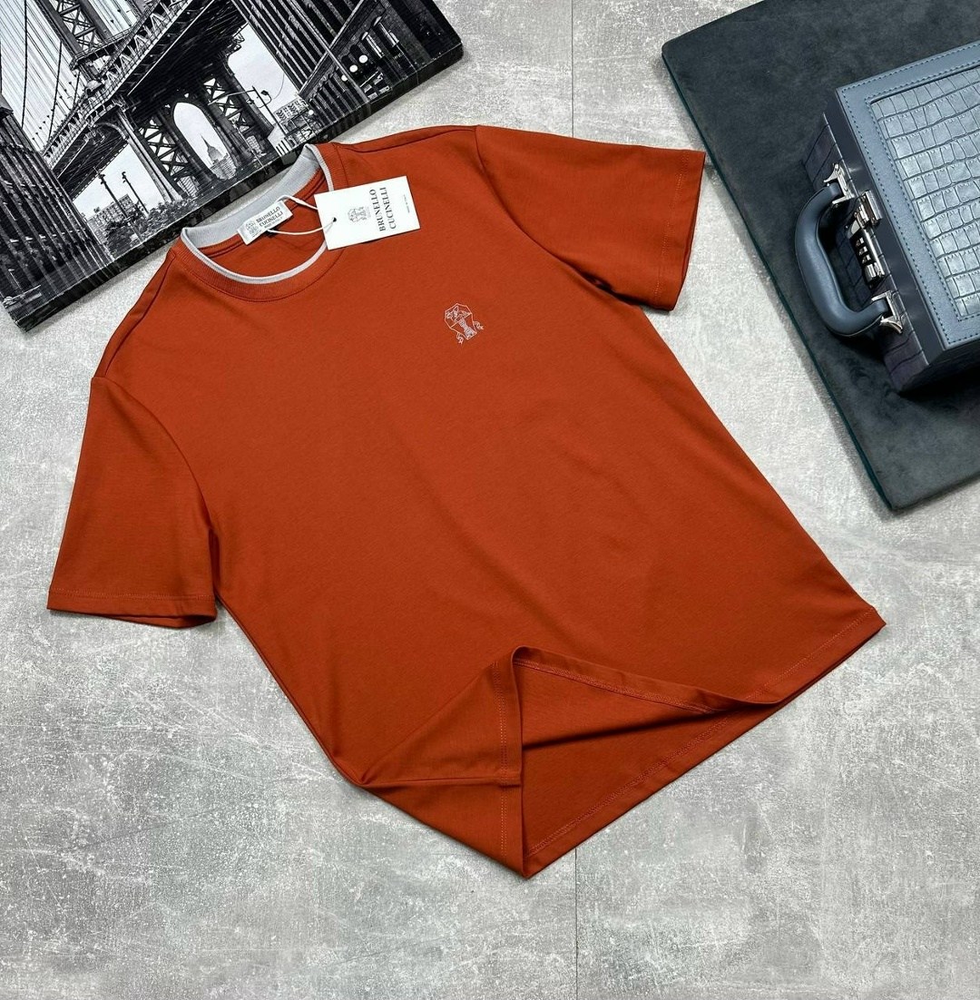 мужская футболка,футболки для мужчин,мужская футболка brunello cucinelli,футболки брендовые,футболка brunello cucinelli