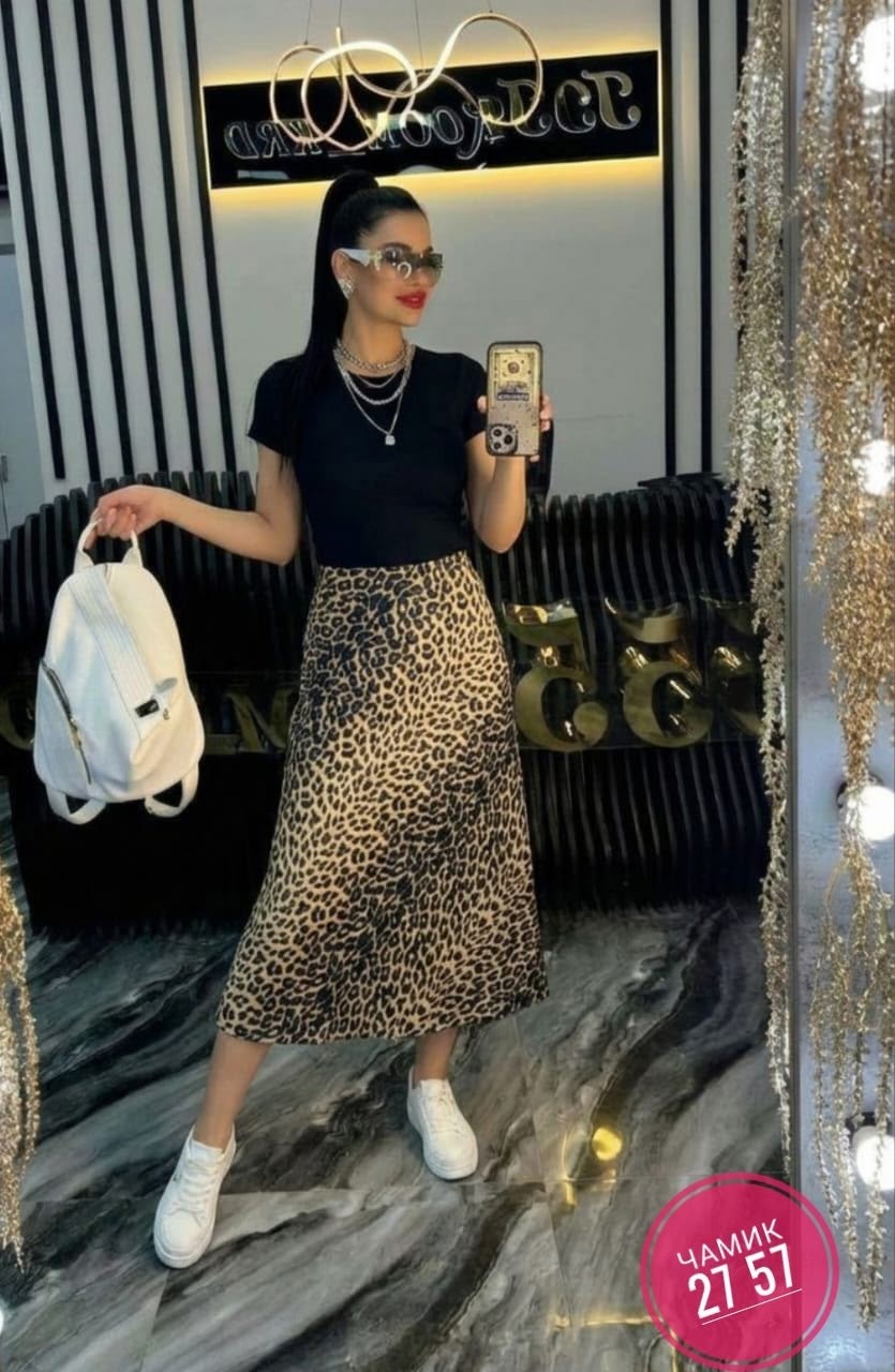 юбка миди,юбка,модели юбки,леопардовая юбка,юбка шифоновая