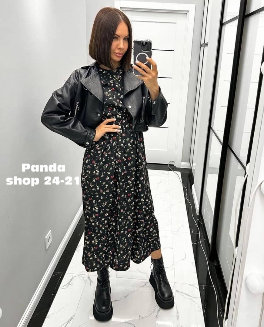 платье женское,платье женское прадо,платье женское черное в цветочек с длинным рукавом,платье ,женское платье миди