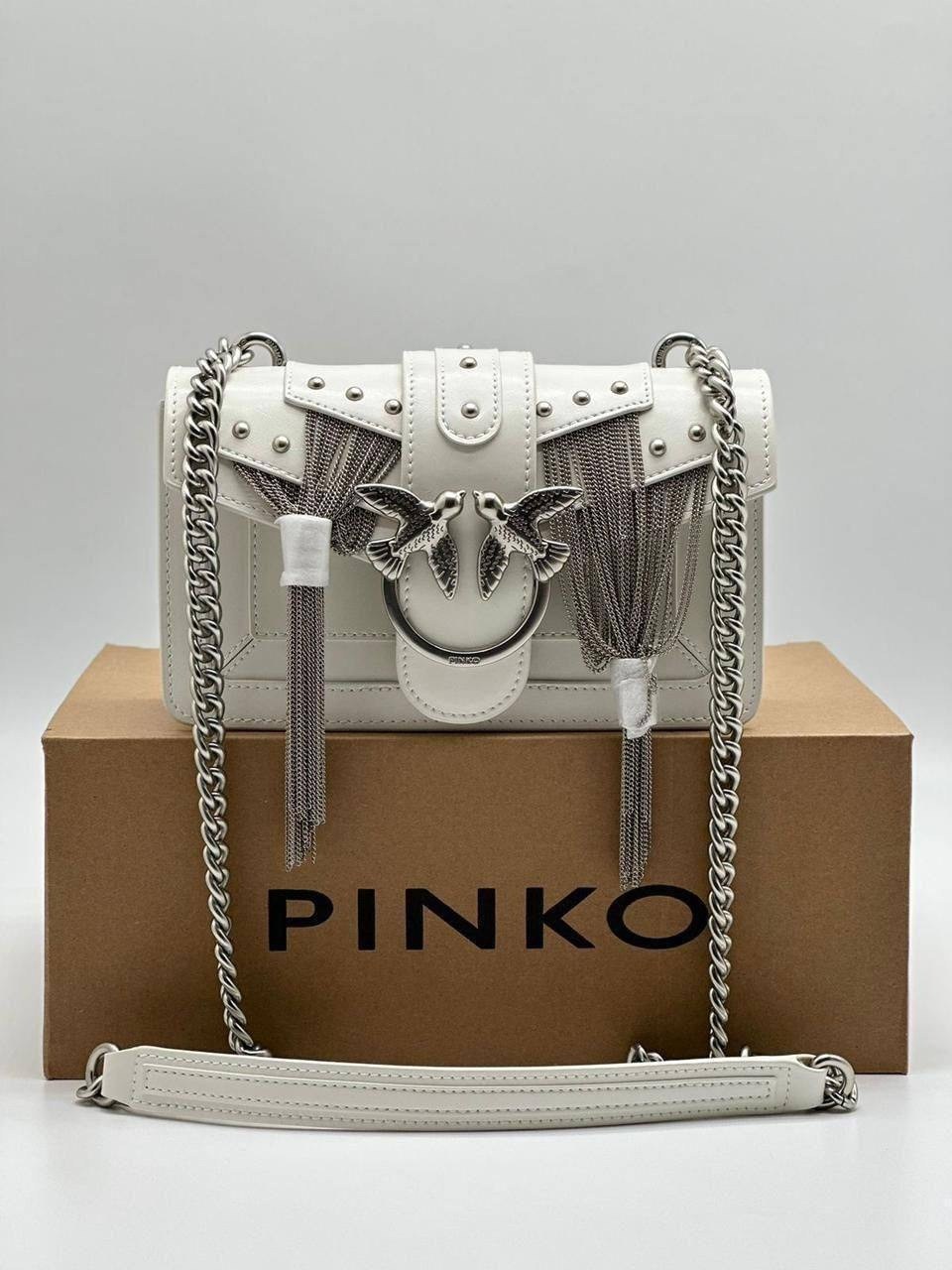 сумка женская pinko,сумка pinko,сумка pinko из натуральной кожи,сумка pinko mini love bag metal fringes,сумка pinko оригинал