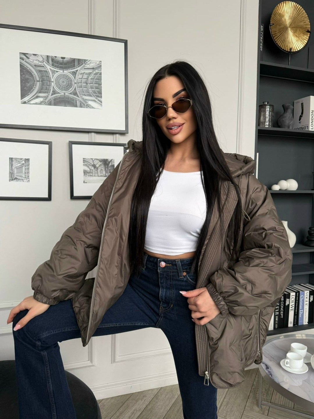 куртка стеганая оверсайз с капюшоном okxana utova brand,куртка стеганая оверсайз с капюшоном okxana utova brand 280179549,куртка оверсайз с капюшоном осенняя okxana utova brand,куртка оверсайз,куртка