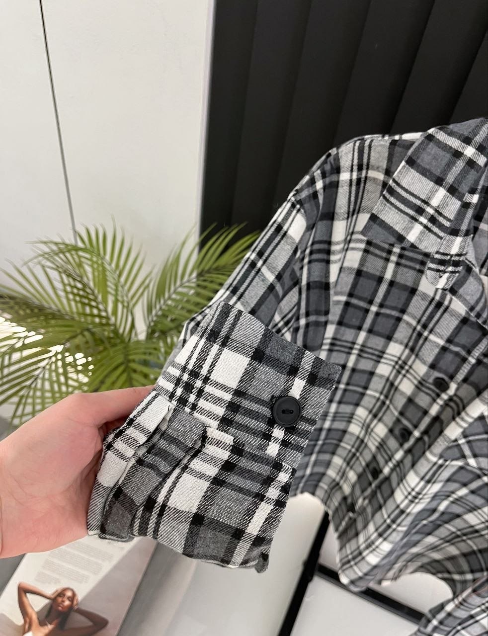 рубашка женская оверсайз в клетку,рубашка в клетку женская,женская рубашка,рубашка в клетку,рубашка в клетку с майкой beststyle