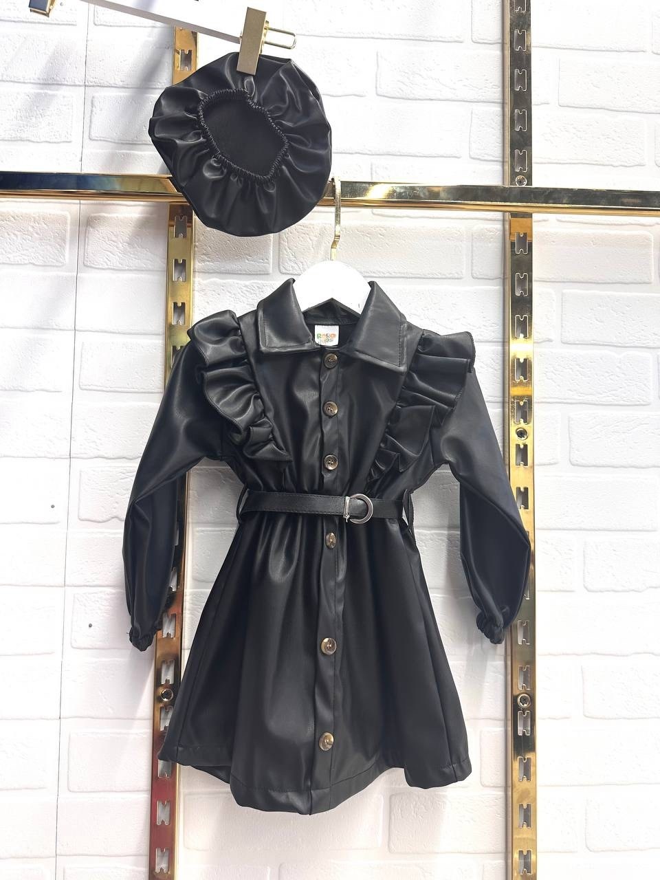 куртка кожаная для девочки,детское пальто для девочек,кожаный детский плащ,пальто для девочек,плащ для девочек