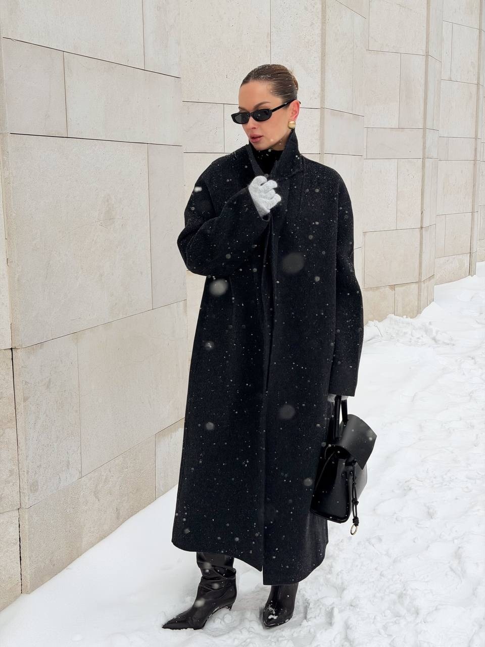 пальто женское,черное пальто,шерстяное пальто,пальто зимнее оверсайз,пальто