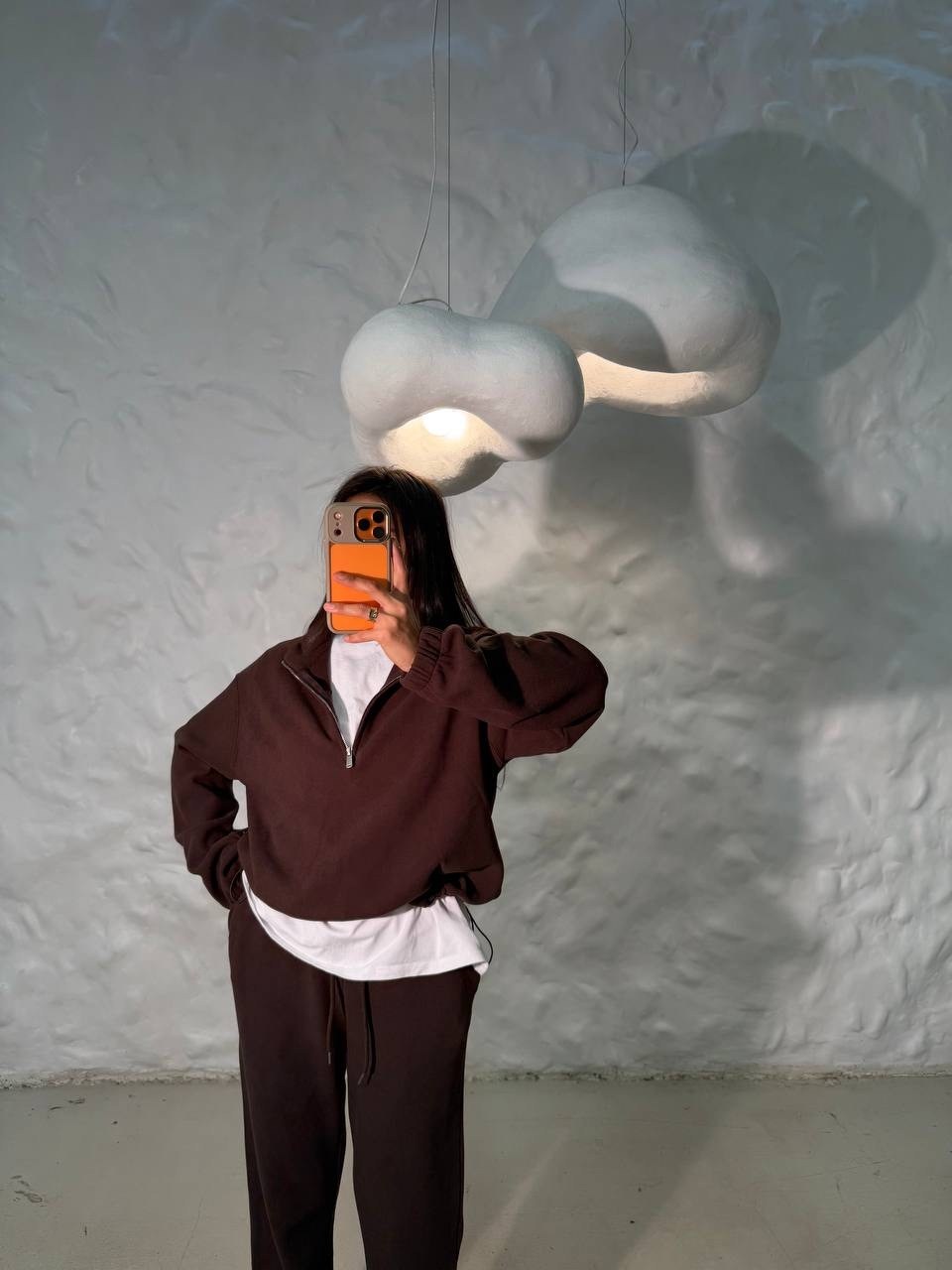 спортивный костюм,спортивный костюм женский,костюм с флисом,флисовый костюм женский,брюки свободные 12 storeez темно-синий