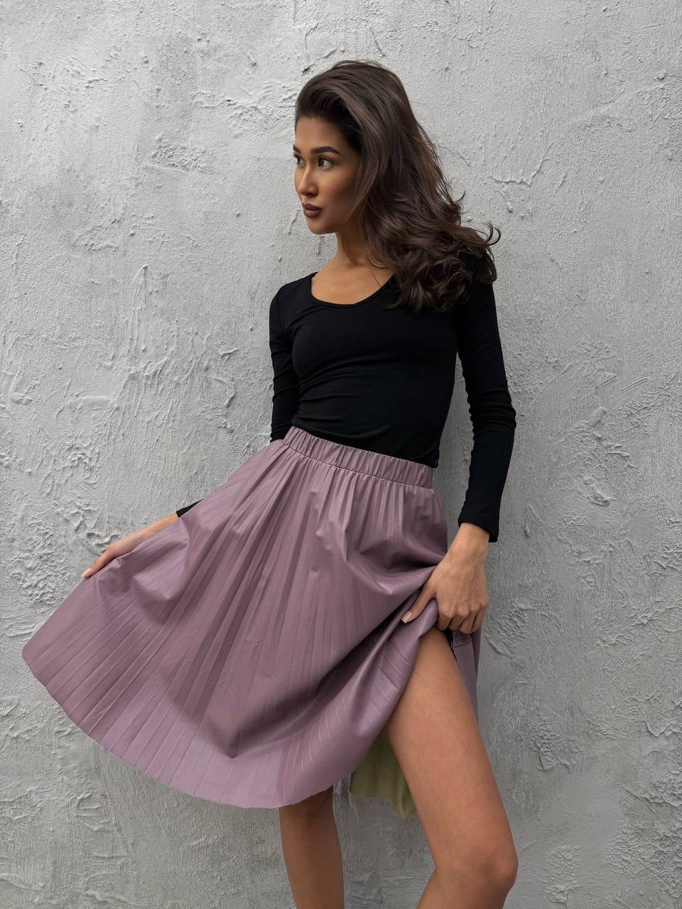 юбка кожаная,юбка кожаная миди,юбка кожаная миди трапеция narcsisse & moloko,коричневая кожаная юбка,юбка из искусственной кожи