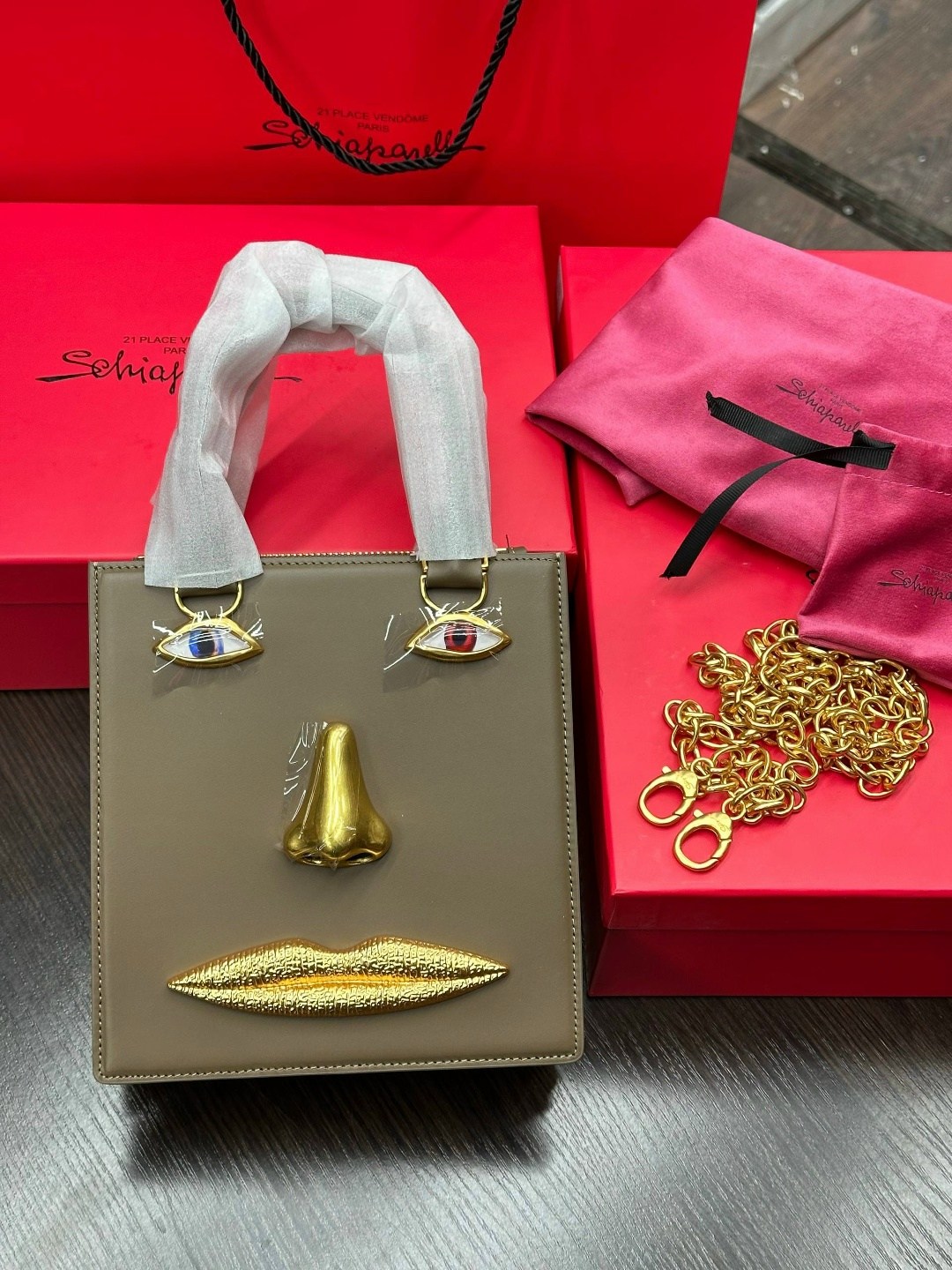 бархатная сумка для глаз schiaparelli premium sense demon,сумка-тоут schiaparelli,сумка женская schiaparelli,сумка schiaparelli,брендовая женская сумка