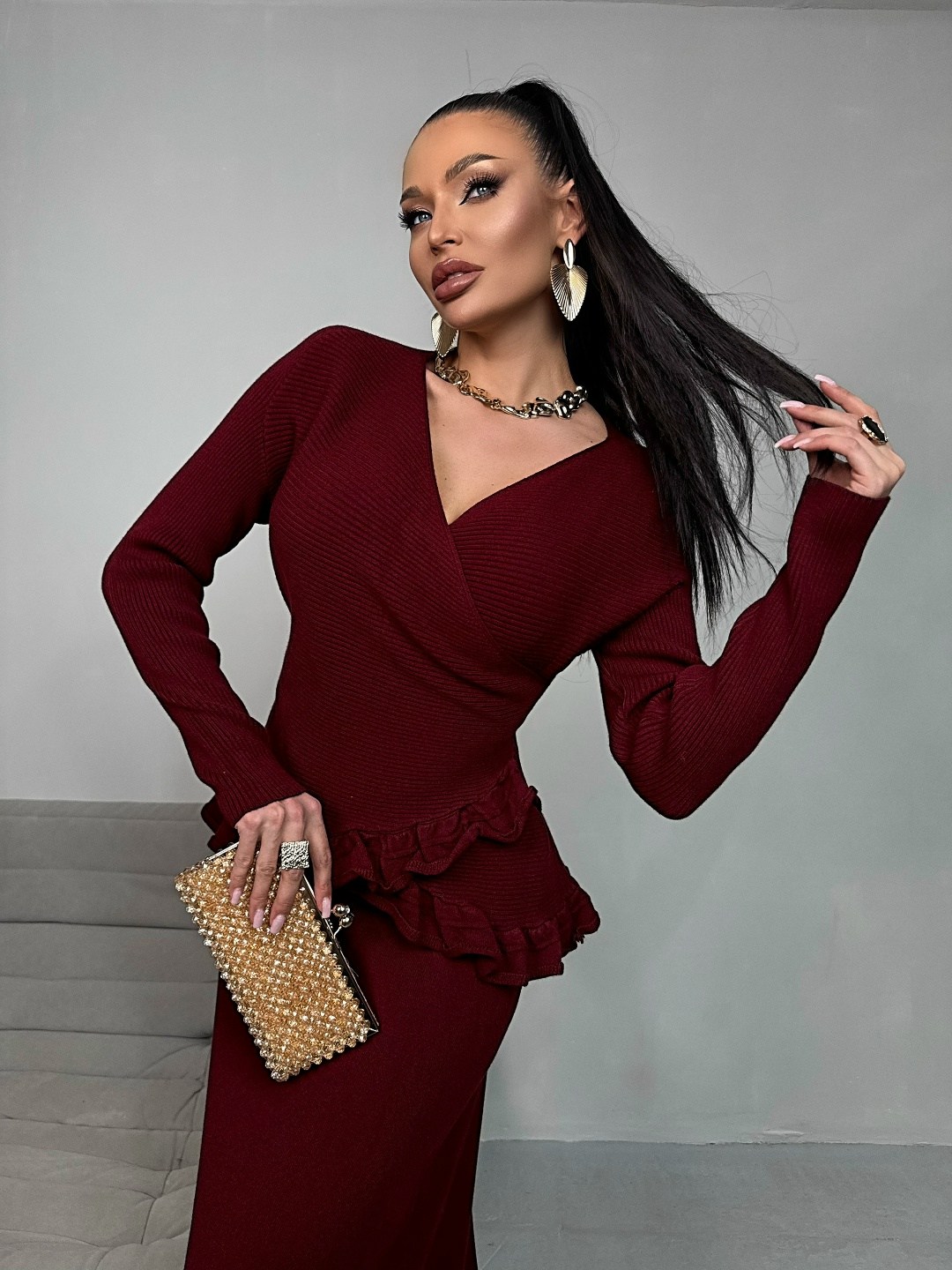 костюм с юбкой теплый fedoroffka цвет бургунди бордовый,бордовый костюм с юбкой,костюм с юбкой трикотажный теплый micioha цвет бургунди бордовый винный,костюм с юбкой трикотажный теплый,костюм с юбкой