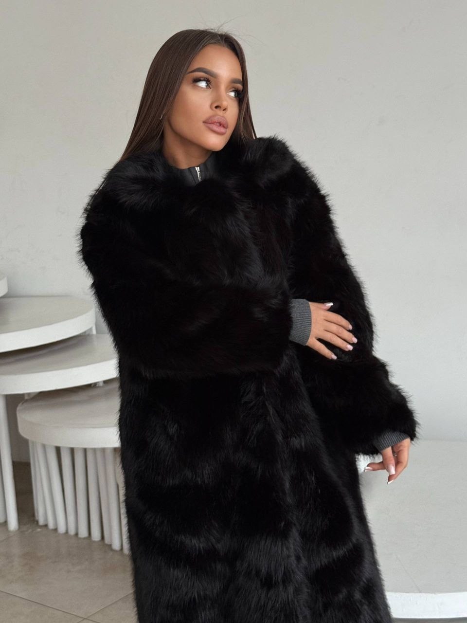 шубка серая,шуба,серая шуба,искусственная шуба,женская шуба