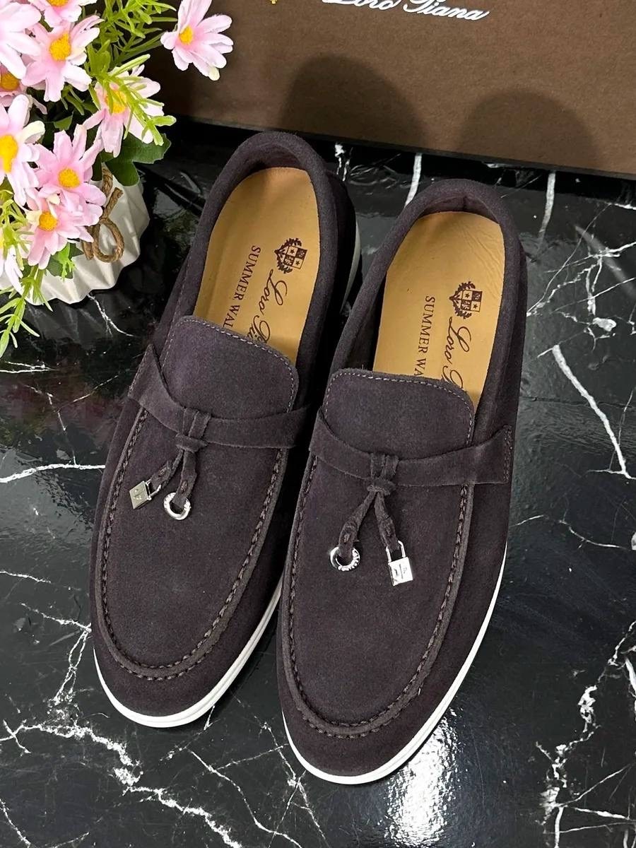 замшевые лоферы loro piana,лоферы loro piana,лоферы натуральная замша loro piana,лоферы женские loro piana,замшевые женские лоферы loro piana темно-серые