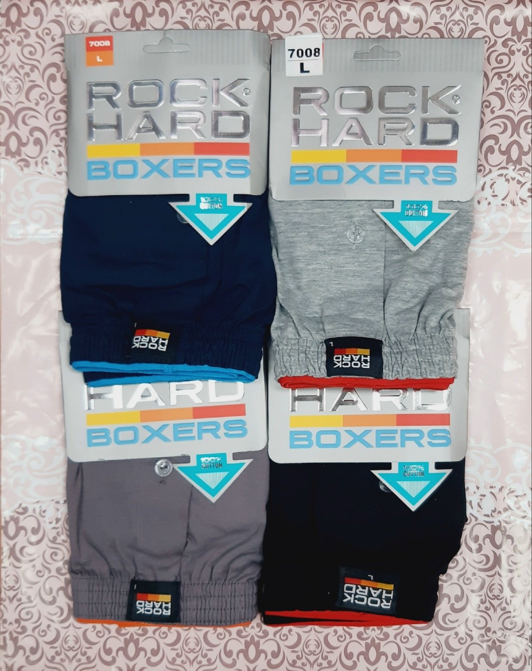 трусы мужские rockhard 7008,комплект мужских трусов,мужские хлопковые трусы боксеры,трусы трикотажные мужские,трусы мужские