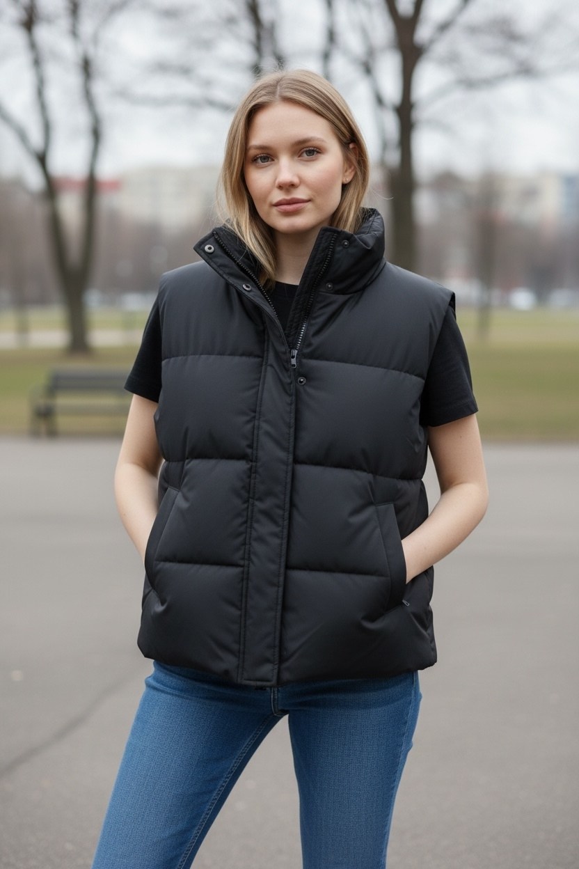 жилет коричневый,жилетка женская,женский жилет,жилет утепленный женский laskita коричневый,жилет утепленная