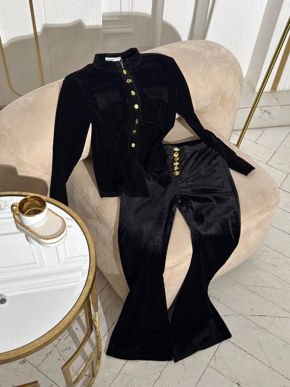 костюм брючный,бархатный брючный костюм,женский вечерний бархатный брючный костюм felicitty,жакет из шелкового бархата черный,брюки женские велюровые в черном цвете