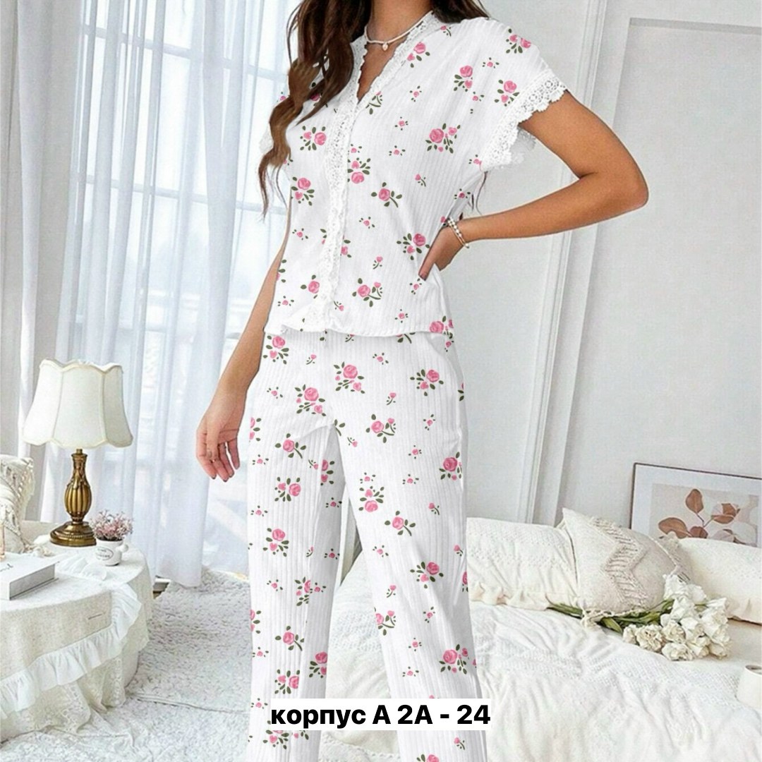 женская домашняя одежда пижамный комплект с принтом вишни,пижама женская,пижама для женщин,пижама женская с брюками,женские пижамные комплекты