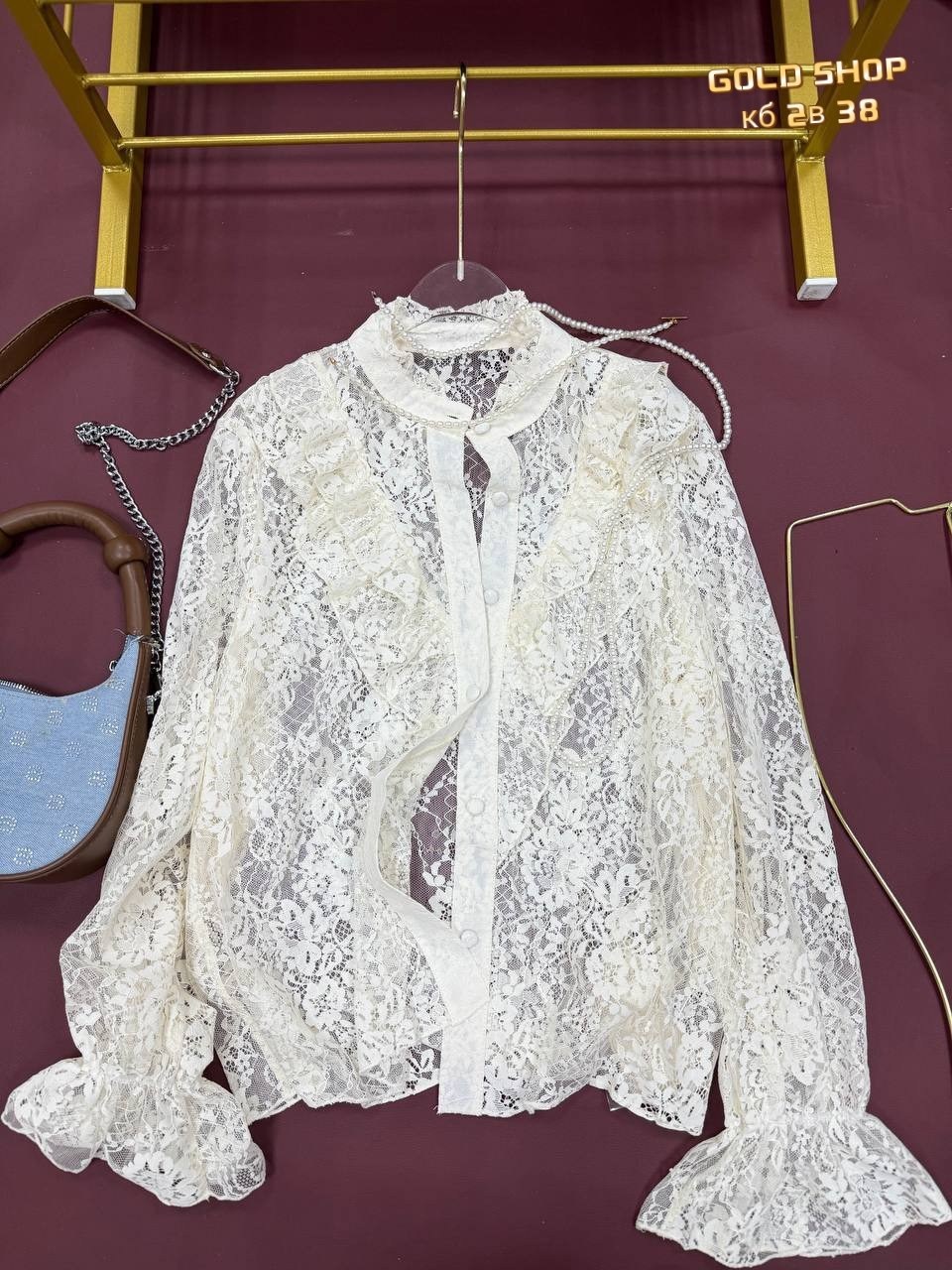 кружевная блузка,женская кружевная блузка,блузка гипюровая,белая кружевная блузка,блузка нарядная с длинным рукавом