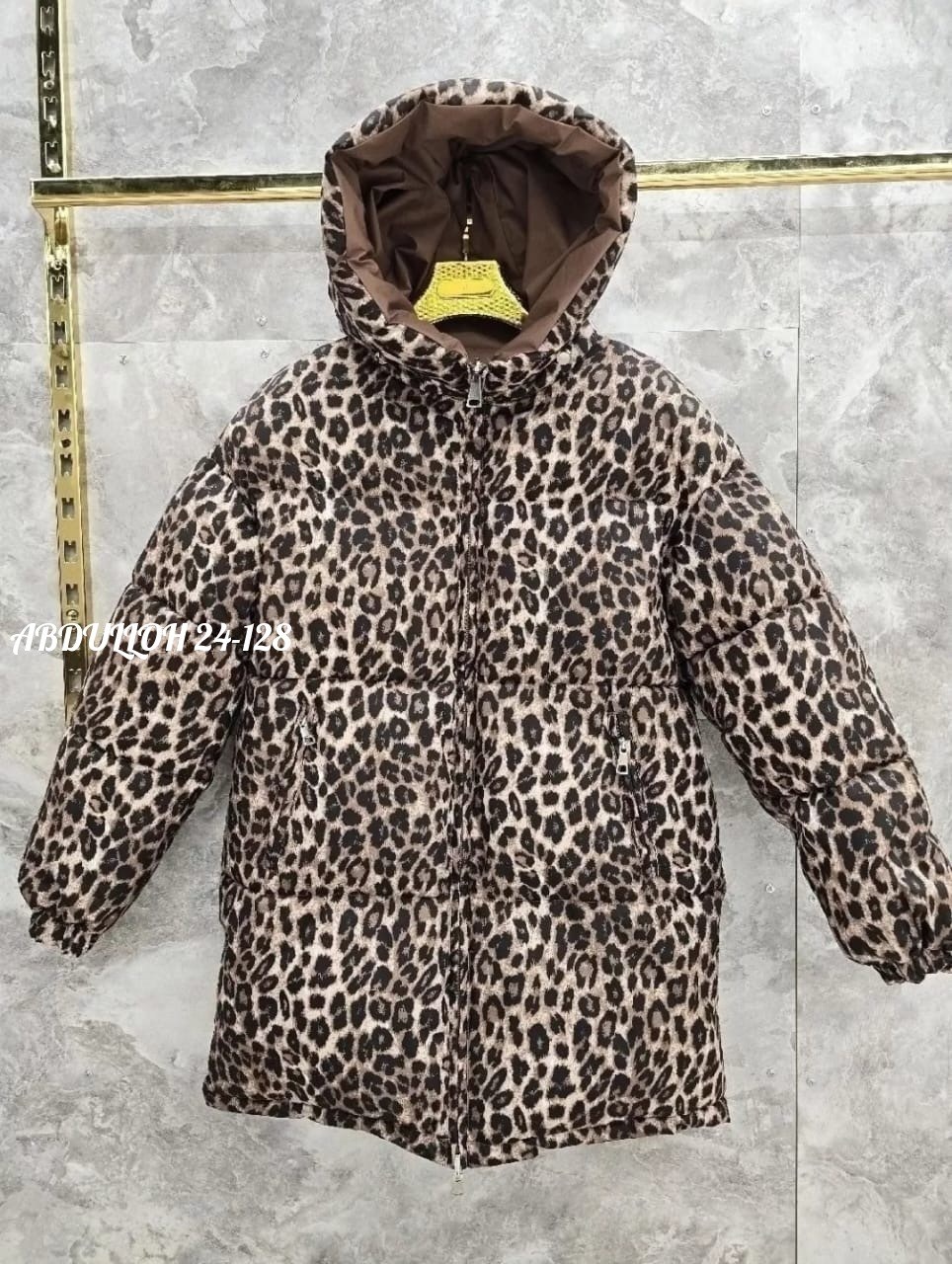 куртка леопардовая,зимняя двухсторонняя куртка,зимняя куртка двусторонняя,женская куртка,монклер леопардовый пуховик