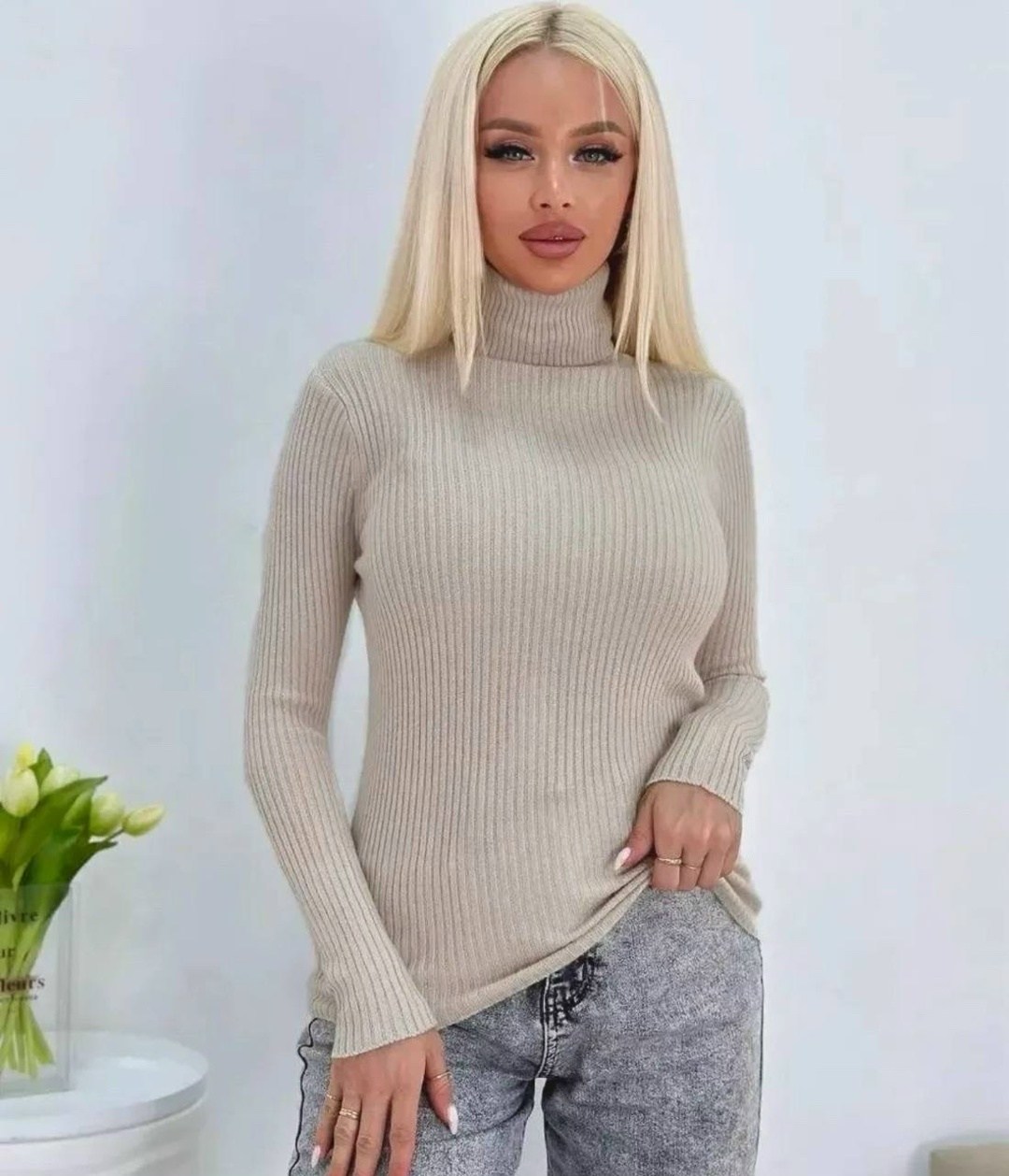 женская водолазка лапша,свитер лапша с горлом,водолазка в рубчик,водолазка,водолазка размер 42/46 голубая