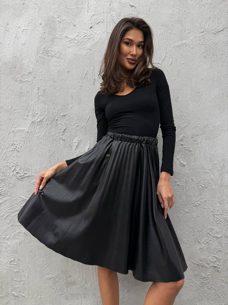 юбка кожаная,юбка кожаная миди,юбка кожаная миди трапеция narcsisse & moloko,коричневая кожаная юбка,юбка из искусственной кожи