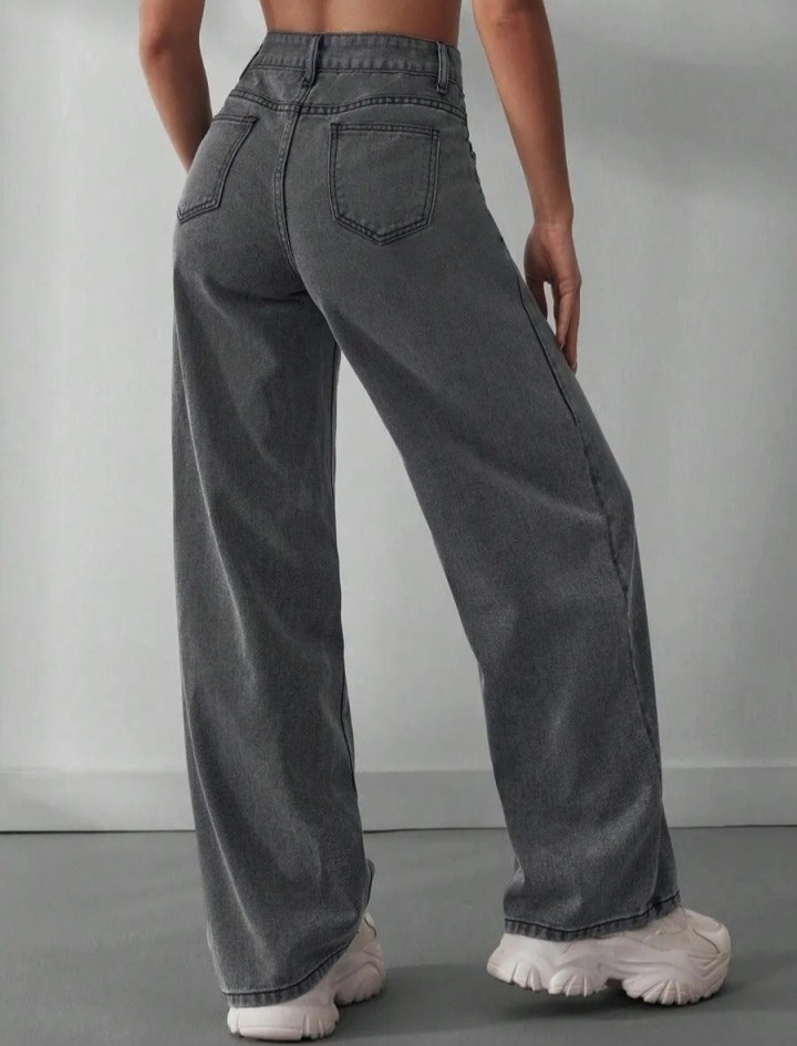 джинсы женские серые широкие с высокой посадкой,джинсы широкие,женские джинсы,джинсы широкого кроя shein,джинсы широкие серые