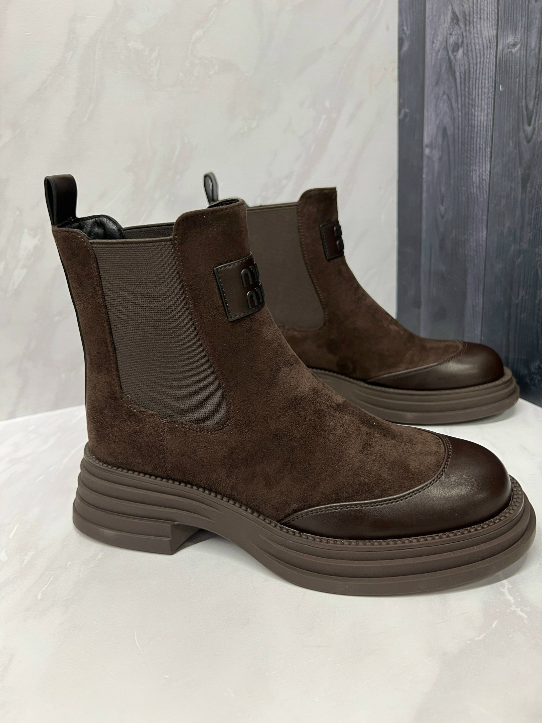 замшевые ботинки челси medicine коричневый,,челси ботинки reversal размер 37 коричневый,женские ботинки-челси,замшевые ботинки