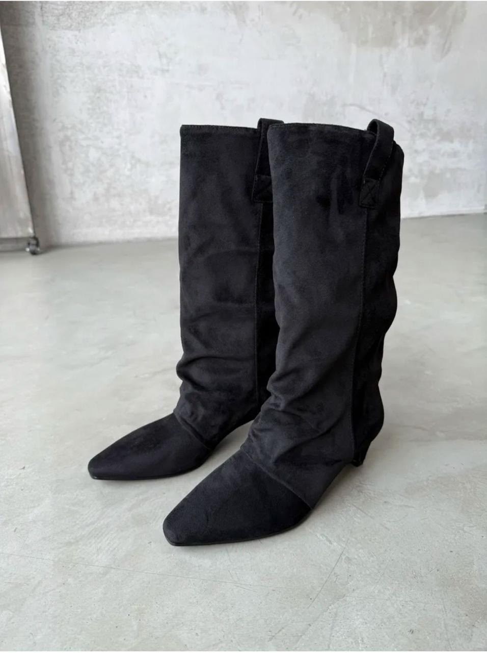 сапоги замш,сапоги замшевые,сапожки,сапоги,сапоги демисезонные на маленьком каблуке gh collection 313442090