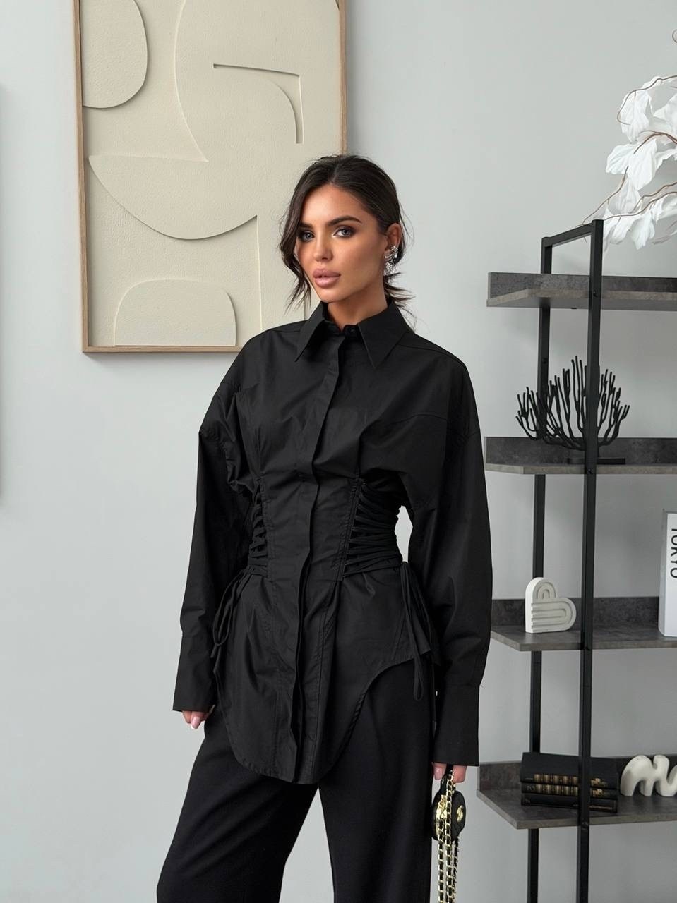 рубашка широкая,рубашка женская,рубашка с поясом,женская блуза,рубашка