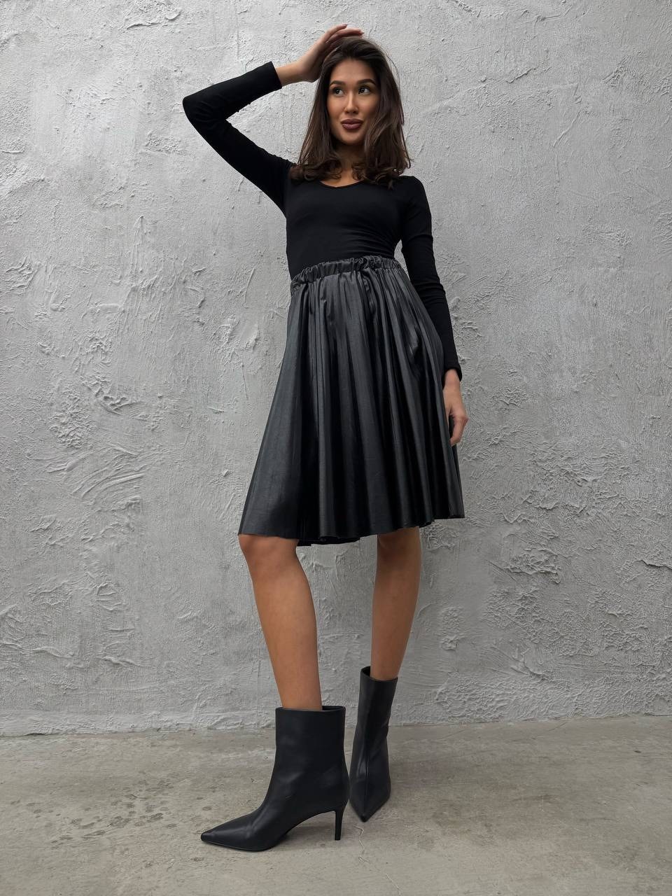 юбка кожаная,юбка кожаная миди,юбка кожаная миди трапеция narcsisse & moloko,коричневая кожаная юбка,юбка из искусственной кожи