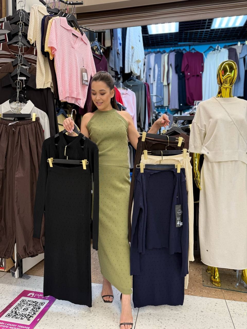 вязаные костюмы,костюм повседневный,костюм с юбкой трикотажный теплый mici oha,трикотажное платье,костюм