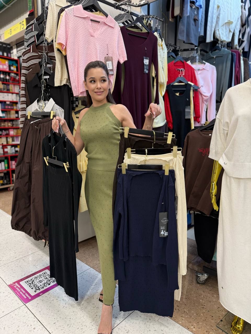 вязаные костюмы,костюм повседневный,костюм с юбкой трикотажный теплый mici oha,трикотажное платье,костюм