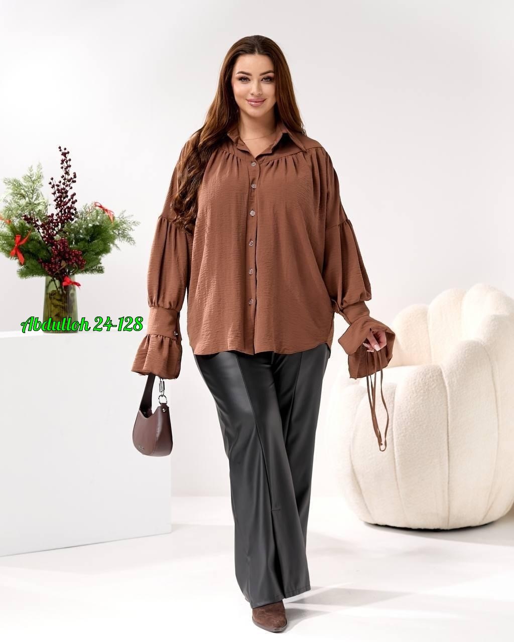 eola 2936 шоколад блуза,женская блузка,женская блуза,блузка,коричневая блузка
