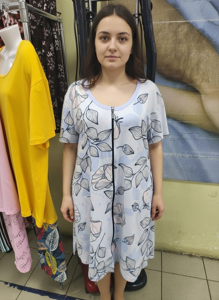 халат женский домашний,халат женский домашний на молнии,халат женский домашний на молнии с карманами,женский халат на молнии,халат женский