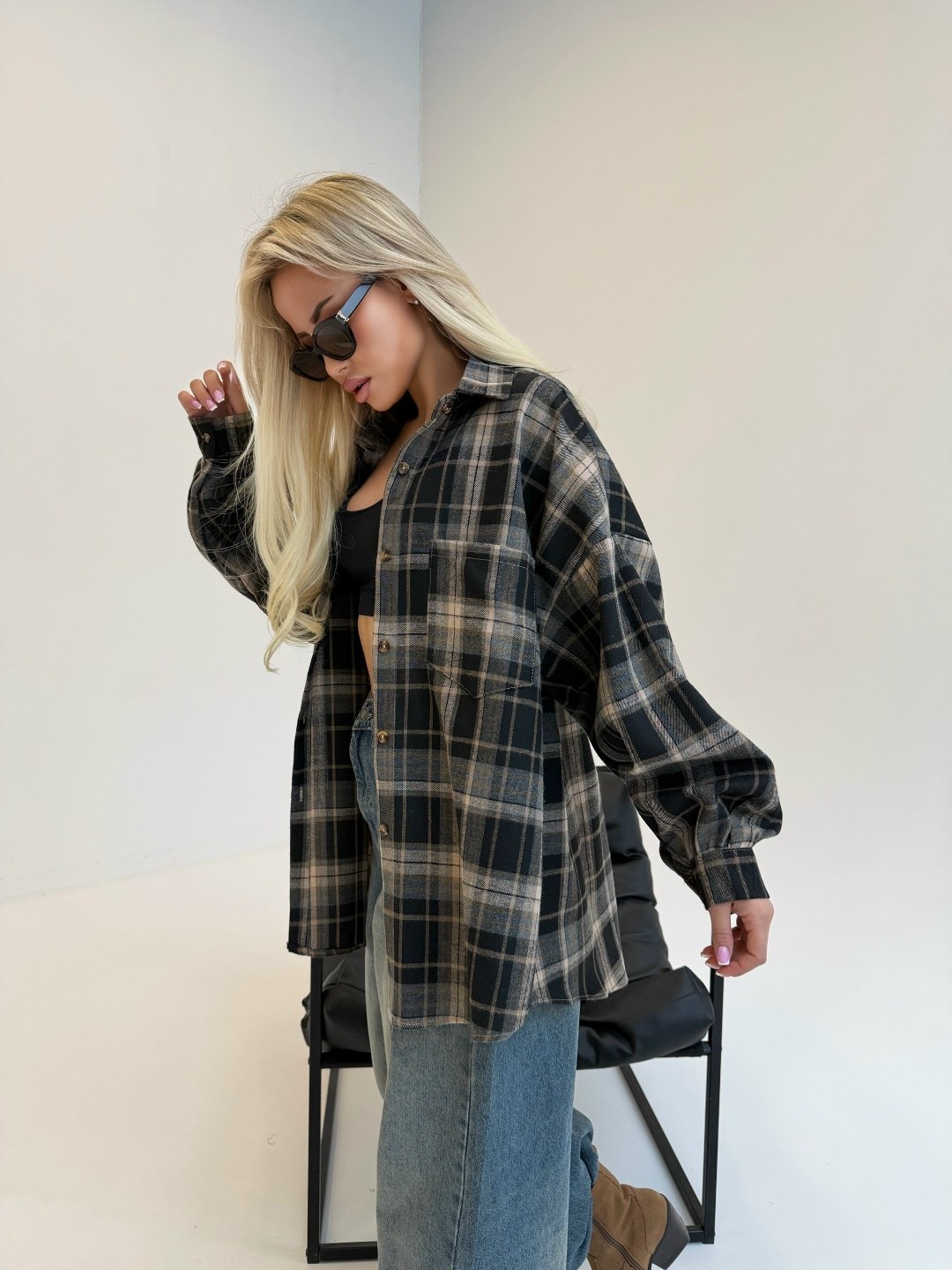 рубашка в клетку оверсайз удлиненная 2e_brand,рубашка в клетку оверсайз удлиненная,рубашка женская в клетку оверсайз,рубашка в клетку оверсайз на кнопках,рубашка в клетку оверсайз удлиненная mono vy